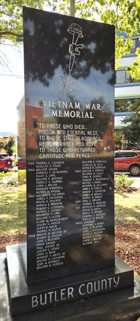 BUTLER COUNTY, PA VIETNAM WAR MEMORIAL