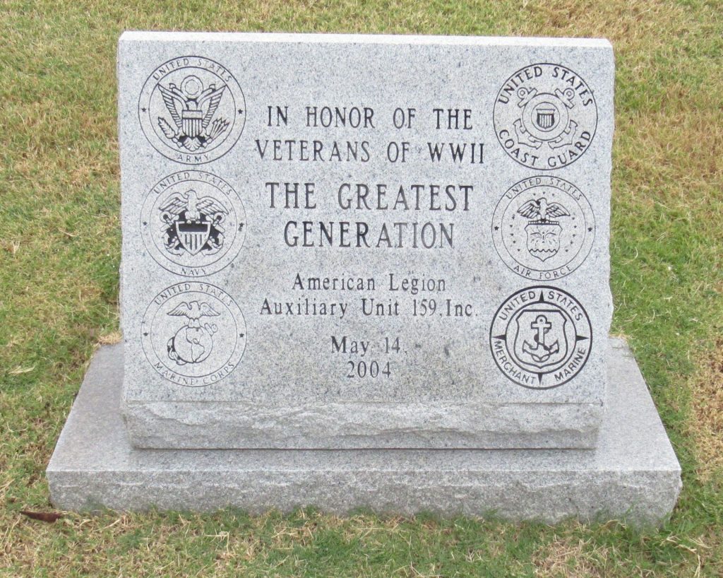 CHATTANOOGA NATIONAL CEMETERY THE GREATEST GENERATION WAR MEMORIAL