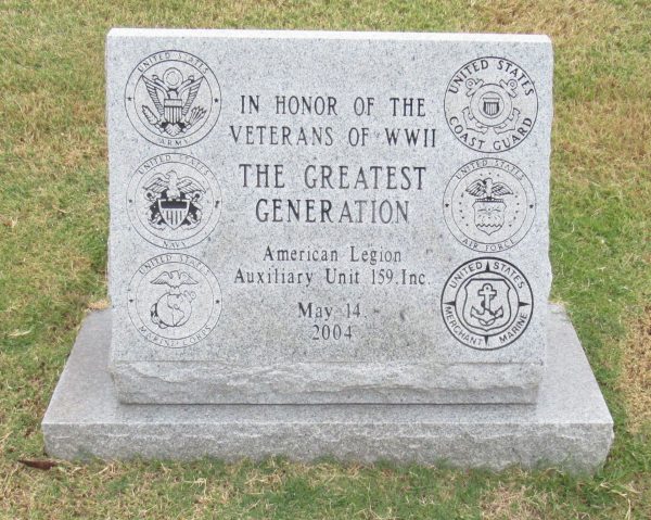 CHATTANOOGA NATIONAL CEMETERY THE GREATEST GENERATION WAR MEMORIAL