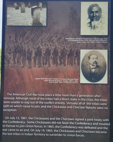 CHICKASAWS AND CHOCTAWS IN THE CIVIL WAR MEMORIAL PANEL