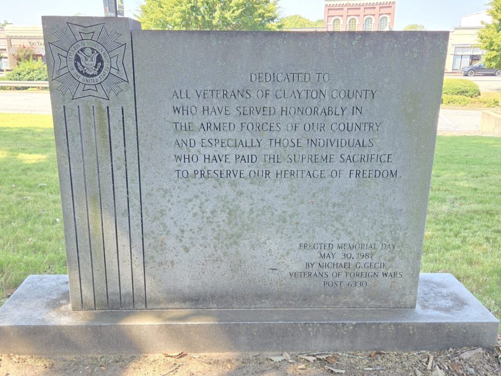 CLAYTON COUNTY SUPREME SACRIFICE VETERANS MEMORIAL