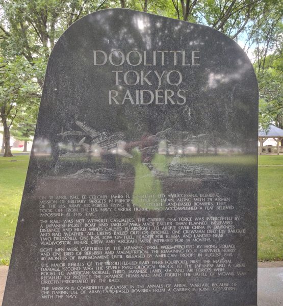 DOOLITTLE TOKYO RAIDERS WAR MEMORIAL STONE T