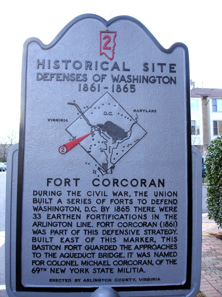 FORT CORCORAN CIVIL WAR MEMORIAL MARKER