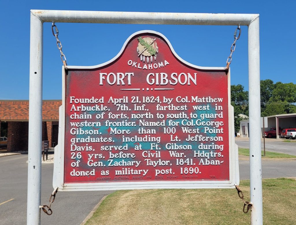 FORT GIBSON MEMORIAL MARKER