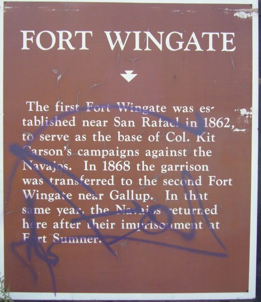 FORT WINGATE WAR MEMORIAL PLAQUE