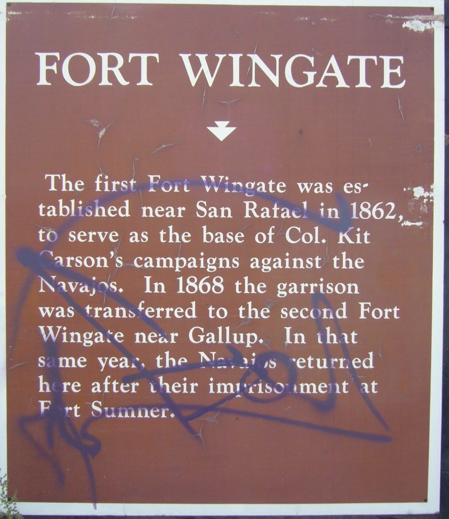FORT WINGATE WAR MEMORIAL PLAQUE