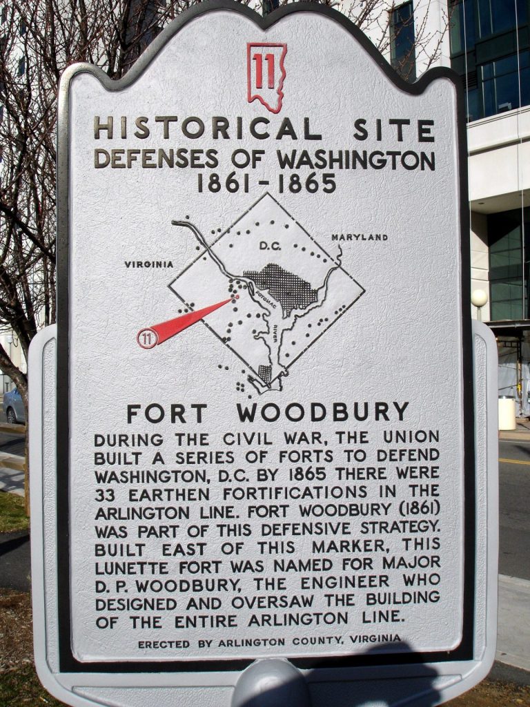 FORT WOODBURY CIVIL WAR MEMORIAL MARKER