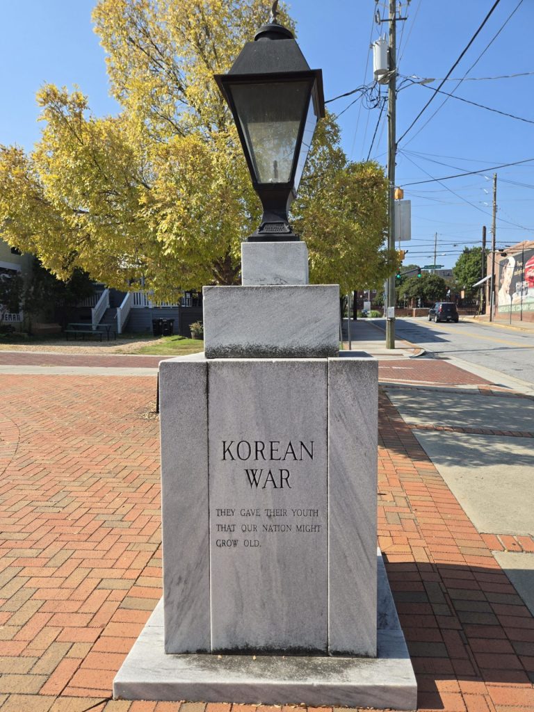 HAPEVILLE WAR VETERANS MEMORIAL ETERNAL LIGHT SIDE C