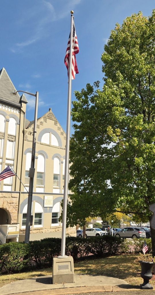 IN HONOR AND REMEMBRANCE IN THE FIGHT AGAINST TERRORISM WAR MEMORIAL FLAGPOLE