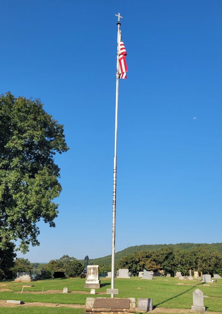 IN HONOR AND REMEMBERANCE IN THE FIGHT AGAINST TERRORISM MEMORIAL FLAGPOLE MCALESTER