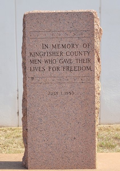 KINGFISHER COUNTY SUPREME SACRIFICE VETERANS MEMORIAL