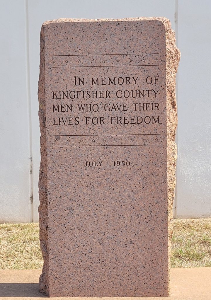 KINGFISHER COUNTY SUPREME SACRIFICE VETERANS MEMORIAL