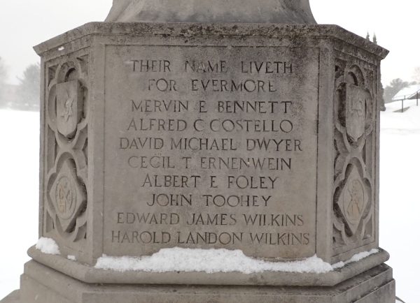 LAKE PLACID WORLD WAR MEMORIAL STONE B