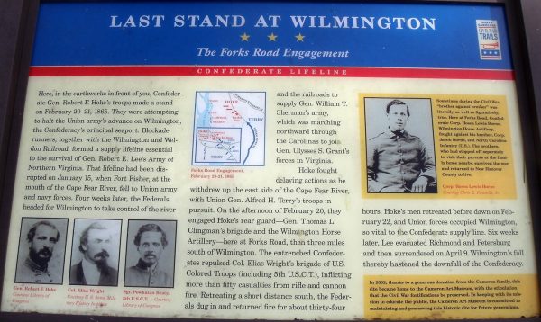 LAST STAND AT WILMINGTON WAR MEMORIAL PANEL