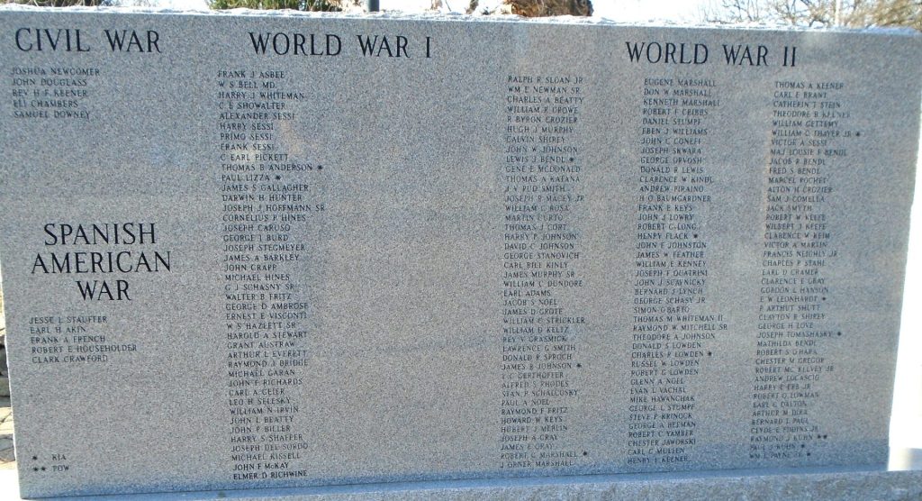 LATROBE WAR MEMORIAL PLAZA STONE A