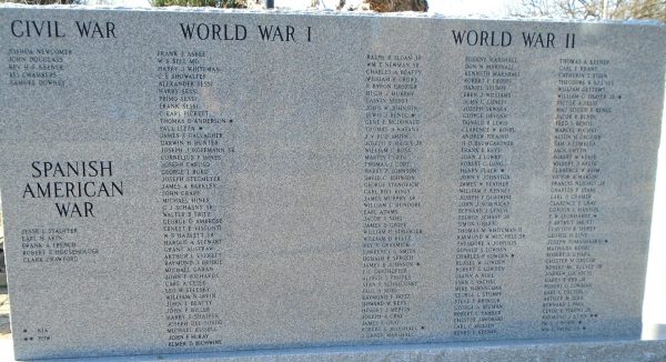 LATROBE WAR MEMORIAL PLAZA STONE A