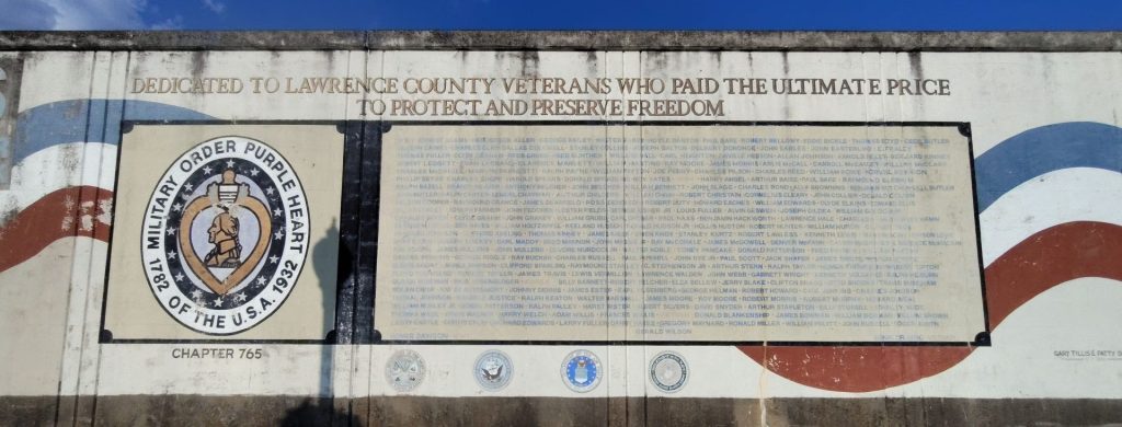 LAWRENCE COUNTY VETERANS ULTIMATE PRICE WAR MEMORIAL MURAL