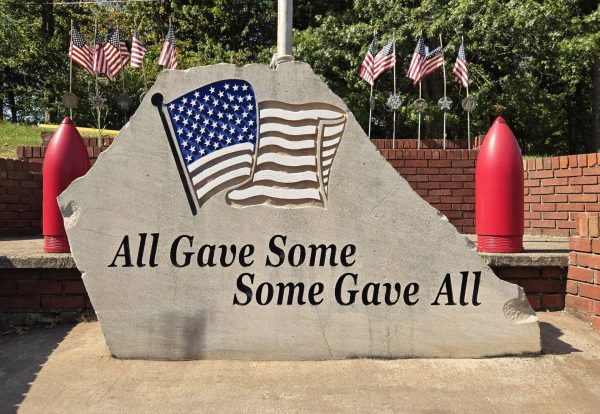 MERIDIAN VETERANS CLUB WAR MEMORIAL CLOSE-UP