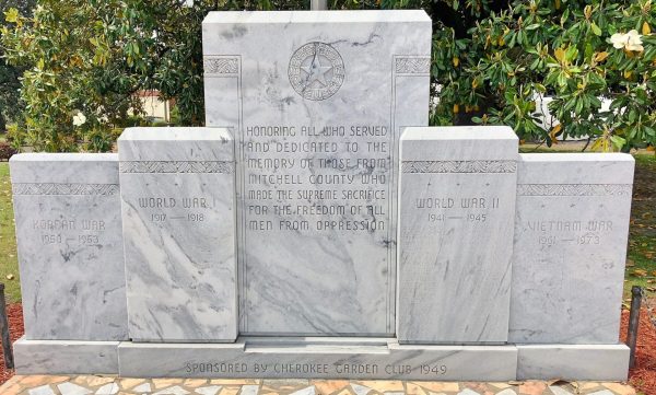 MITCHELL COUNTY SUPREME SACRIFICE WAR MEMORIAL