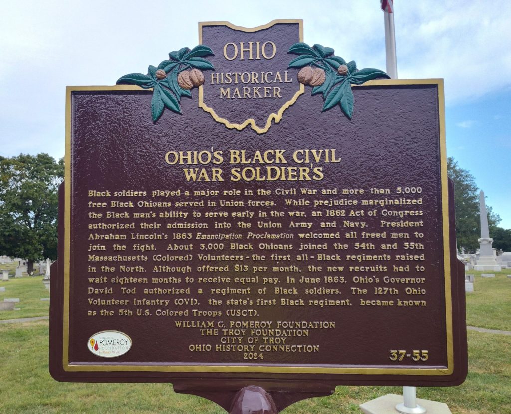 OHIO’S BLACK CIVIL WAR SOLDIERS MEMORIAL MARKER