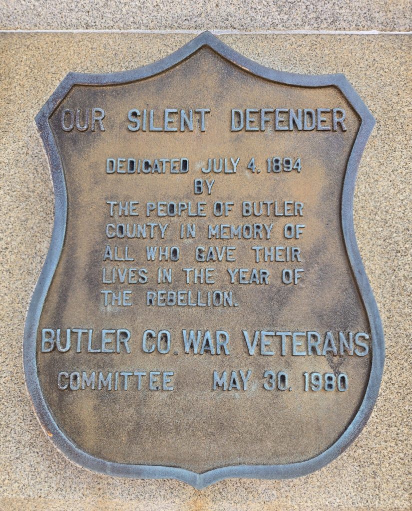 OUR SILENT DEFENDERS WAR MEMORIAL PLAQUE A