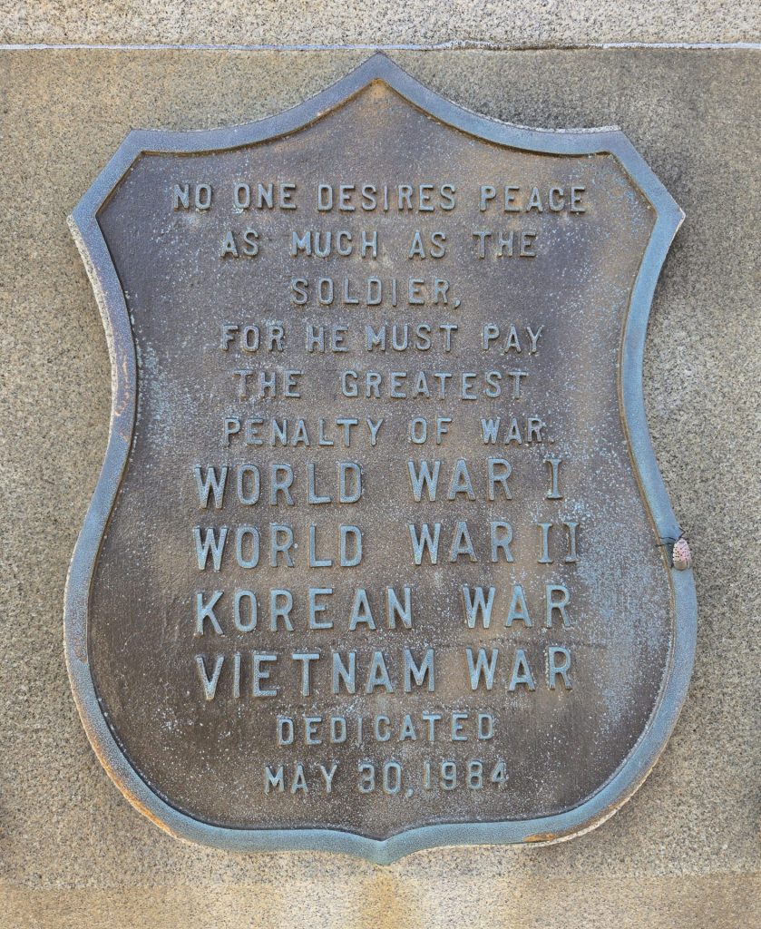 OUR SILENT DEFENDERS WAR MEMORIAL PLAQUE C