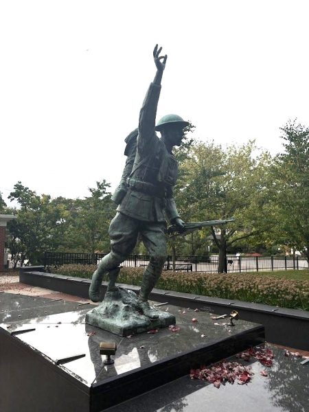 “OVER THE TOP TO VICTORY” WORLD WAR I DOUGHBOY MEMORIAL STATUE