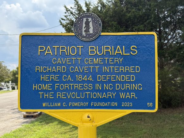 PATRIOT BURIALS CAVETT CEMETERY REVOLUTIONARY WAR MEMORIAL MARKER