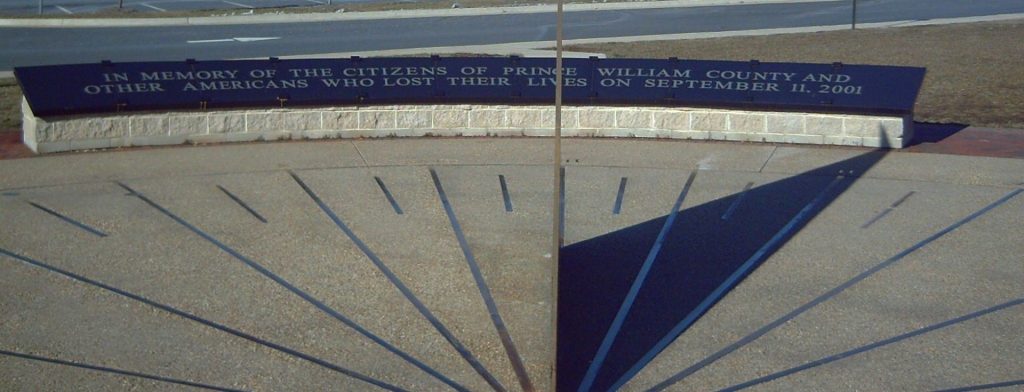 PRINCE WILLIAM COUNTY SEPTEMBER 11, 2001 MEMORIAL SUNDIAL