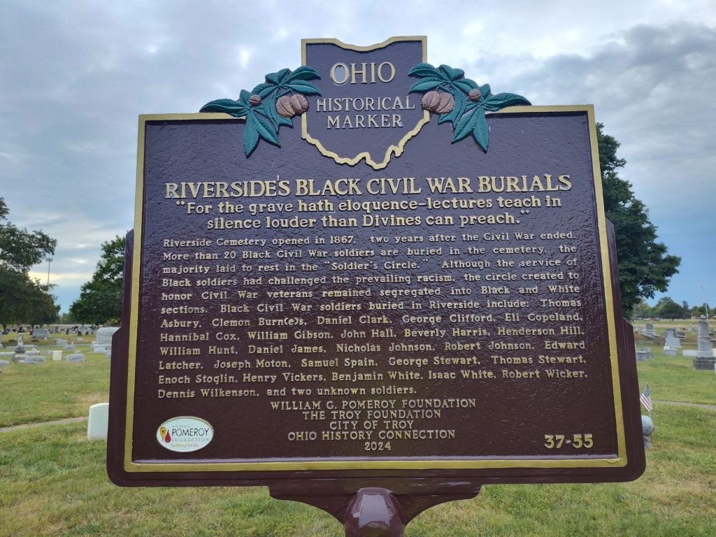 RIVERSIDE’S BLACK CIVIL WAR BURIALS MEMORIAL MARKER