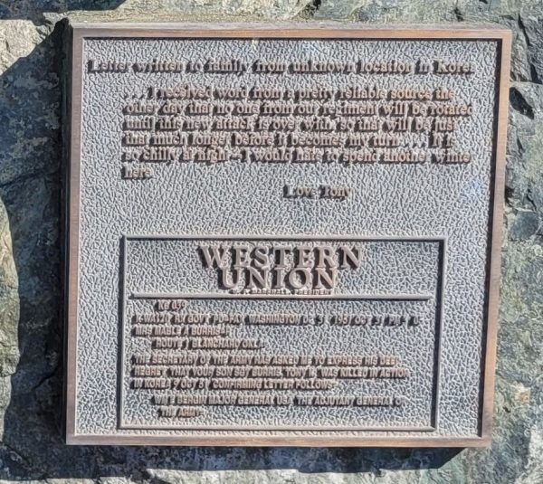 SERGEANT FIRST CLASS TONY K. BURRIS, USA WAR MEMORIAL PLAQUE C