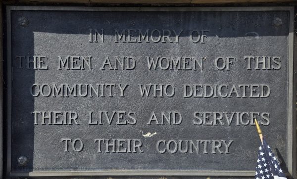 SHARPSBURG ULTIMATE SACRIFICE WAR VETERANS MEMORIAL PLAQUE B