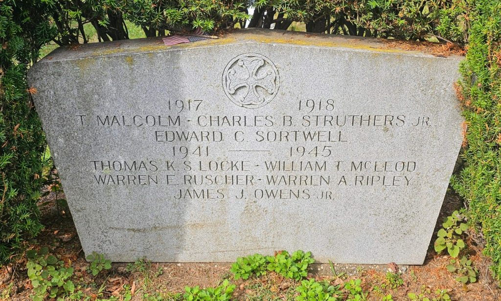 ST. PAUL’S SCHOOL WAR VETERANS MEMORIAL STONE A
