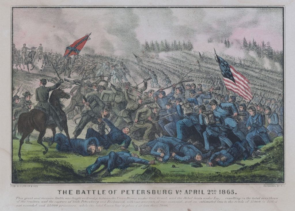 THE BATTLE OF PETERSBURG WAR MEMORIAL ART