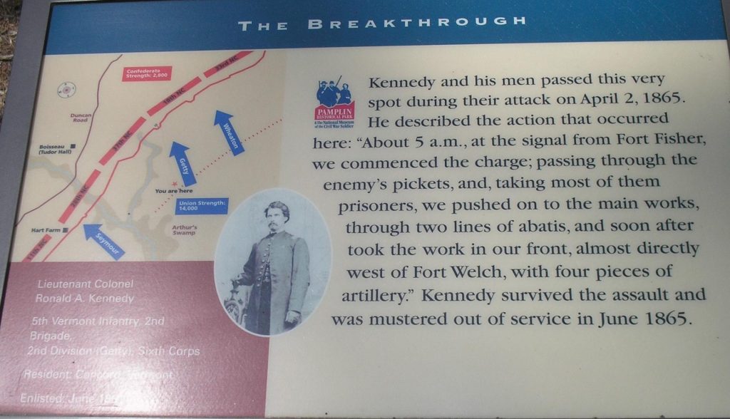 THE BREAKTHROUGH LTC. KENNEDY WAR MEMORIAL PANEL