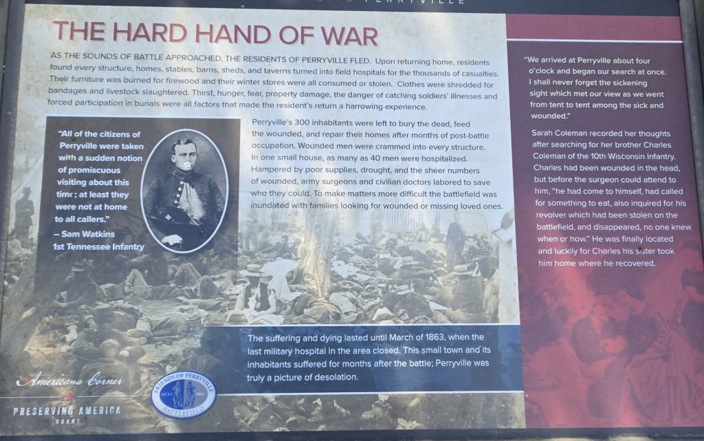 THE HARD HAND OF WAR MEMORIAL PANEL