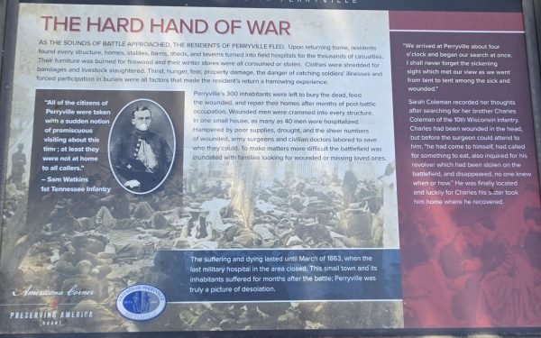 THE HARD HAND OF WAR MEMORIAL PANEL