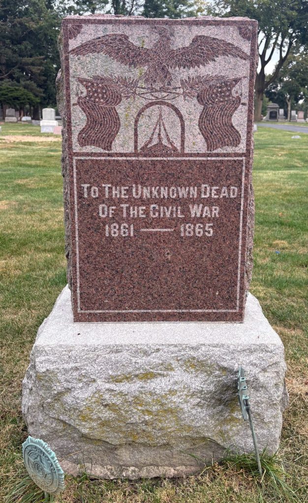 TO THE UNKNOWN DEAD OF THE CIVIL WAR MEMORIAL