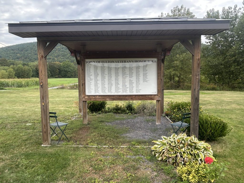 TOWN OF FULTON VETERANS HONOR ROLL MEMORIAL