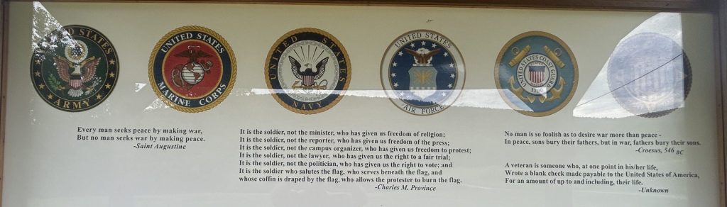 TOWN OF FULTON VETERANS HONOR ROLL MEMORIAL BACK