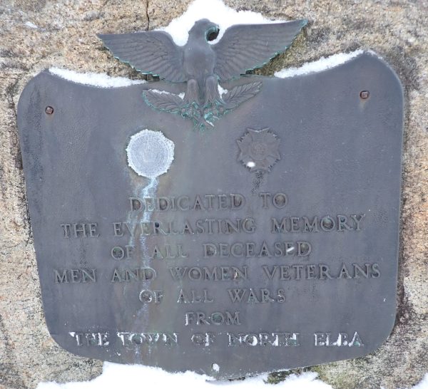 TOWN OF NORTH ELBA VETERANS OF ALL WARS MEMORIAL PLAQUE