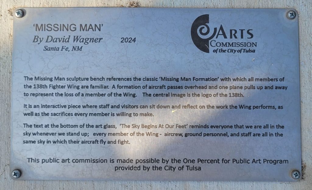 TSGT MARSHAL D. ROBERTS WAR MEMORIAL PLAQUE B