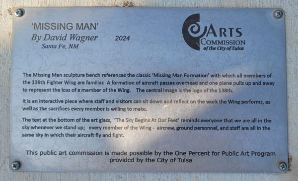 TSGT MARSHAL D. ROBERTS WAR MEMORIAL PLAQUE B