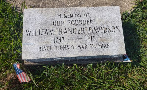 WILLIAM ‘RANGER’ DAVIDSON REVOLUTIONARY WAR VETERAN MEMORIAL TABLET