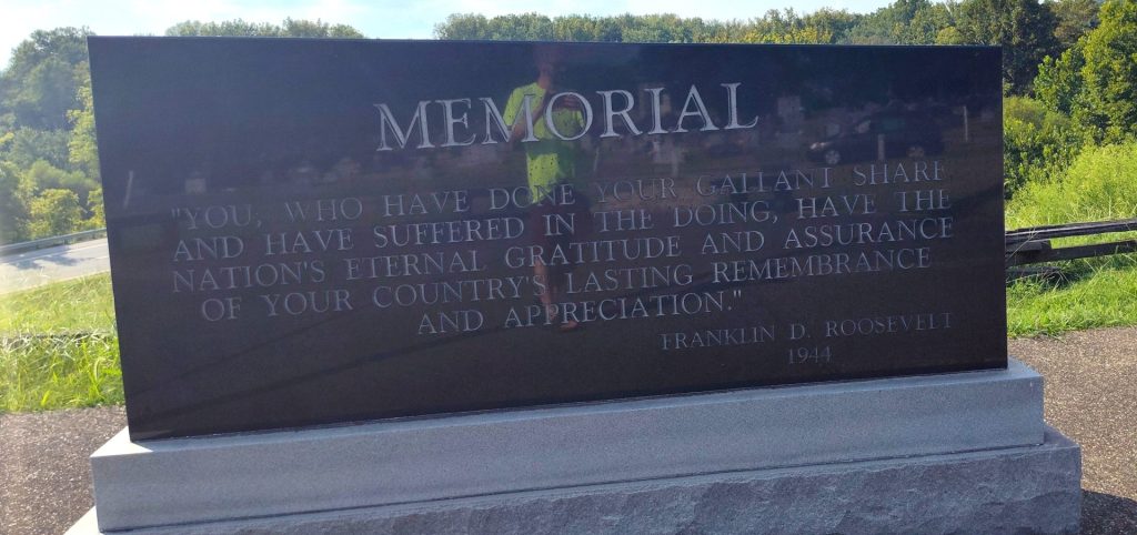WOODLAND CEMETERY VETERANS MEMORIAL BACK