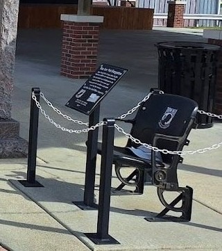 YOU ARE NOT FORGOTTEN WAR MEMORIAL CHAIR PALESTINE