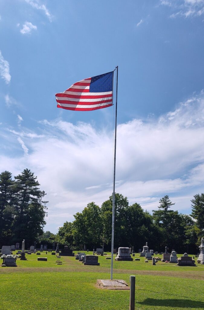 EVERGREEN UNION CEMETERY VETERANS MEMORIAL FLAGPOLE