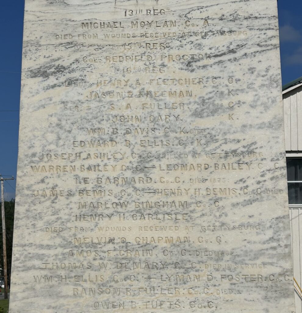 CAVENDISH IN MEMORY OF HER SOLDIERS MEMORIAL STONE B