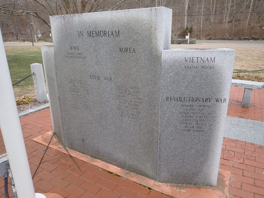 IN HONOR OF LYME’S VETERANS WAR MEMORIAL BACK