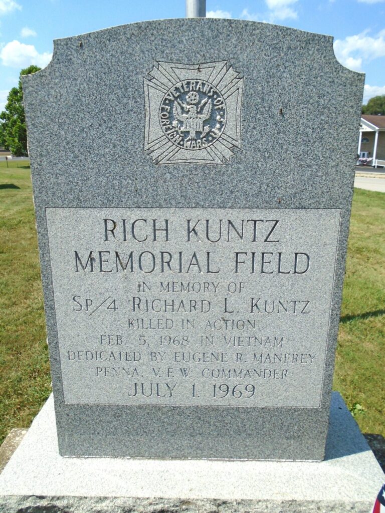 RICH KUNTZ MEMORIAL FIELD STONE